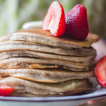 basic eggless pancakes