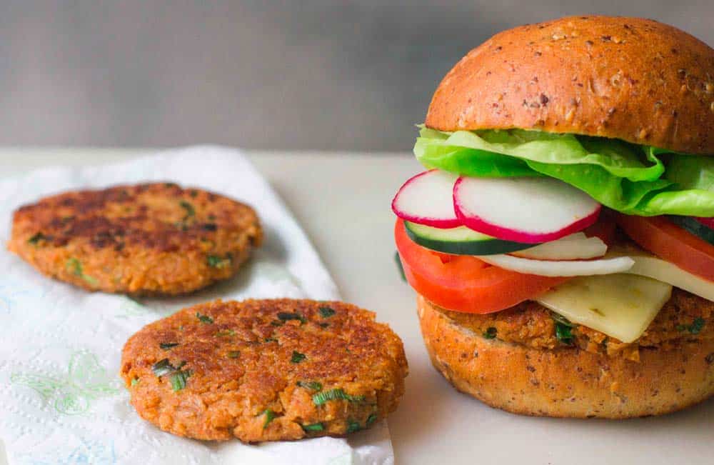 Soya chunks burger patty : must-try vegan patty - The Flavor Bells