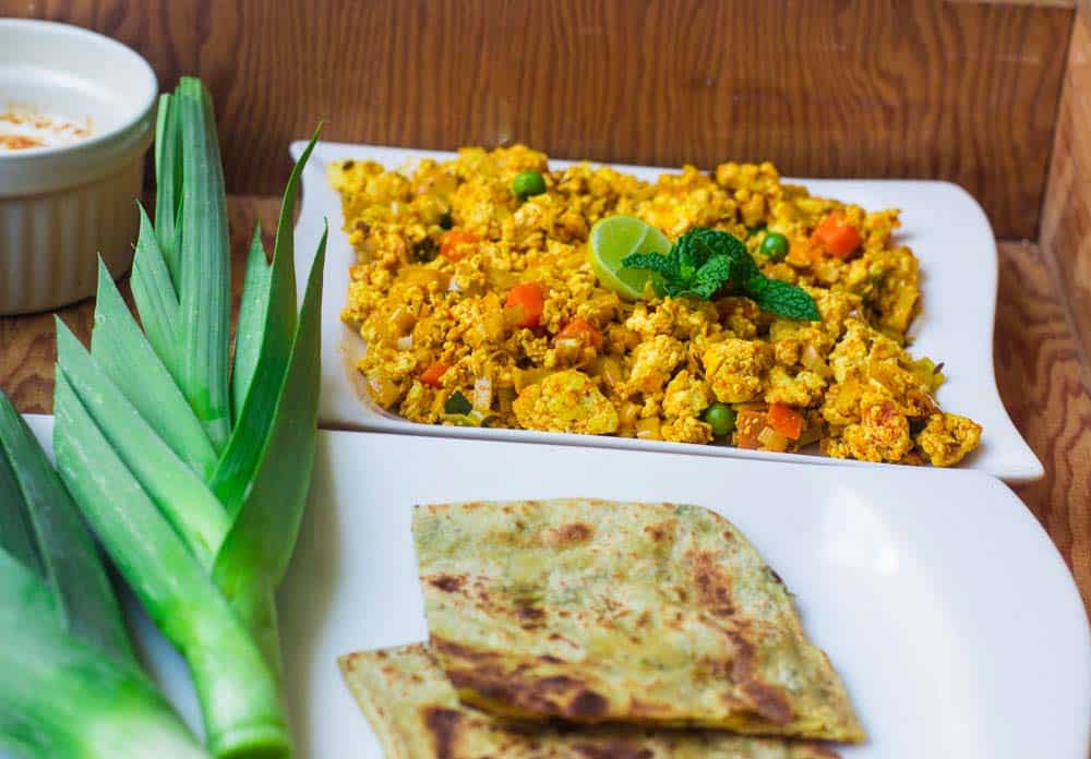 scrambled tofu sabzi