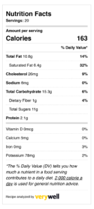 besan laddu nutrition facts