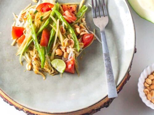 Green Papaya Salad Recipe: Quick Vegan Version Green Papaya Salad Recipe: Quick Vegan Version