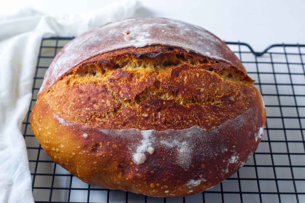 a bread made with wild yeast levain