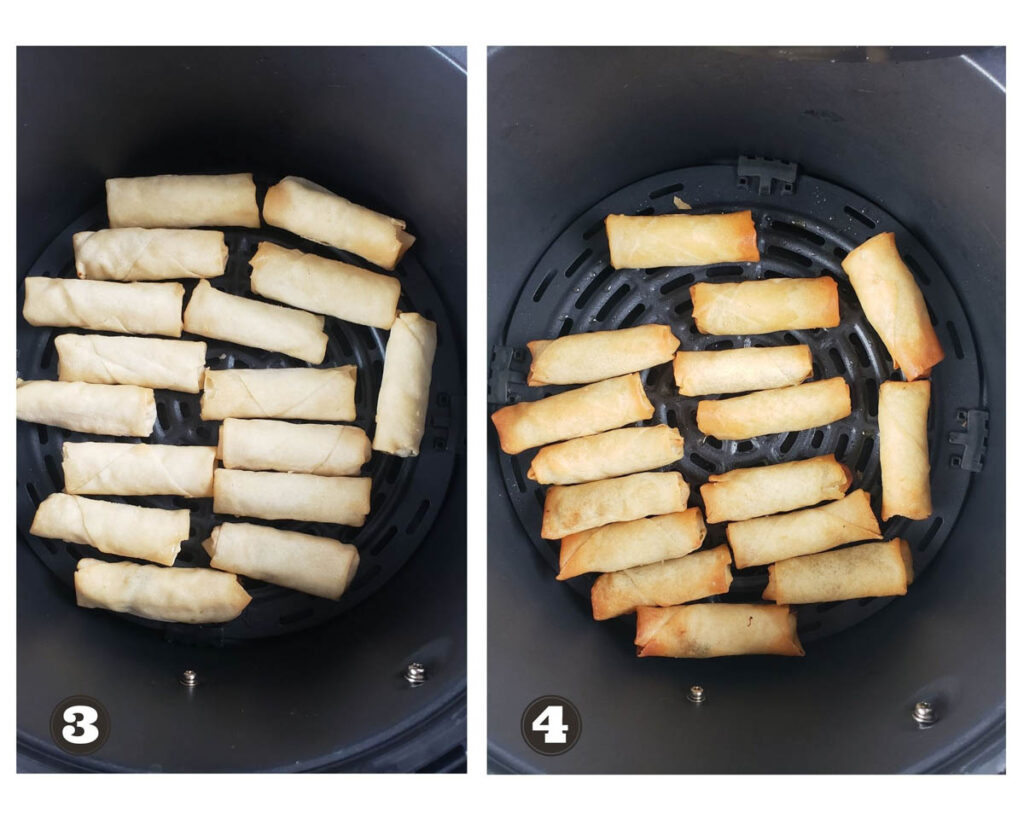 Frozen spring rolls in air fryer Quick, easy, and crispy! The Flavor