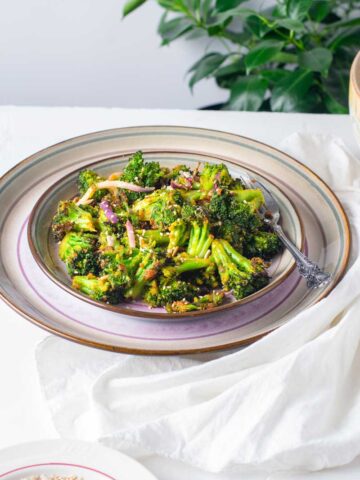 cumin spiced air fryer frozen broccoli