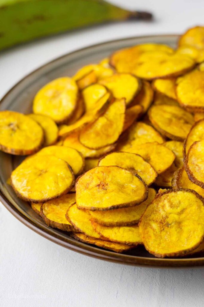 Air Fryer Plantain Chips Kerala Style Banana Chips The Flavor Bells