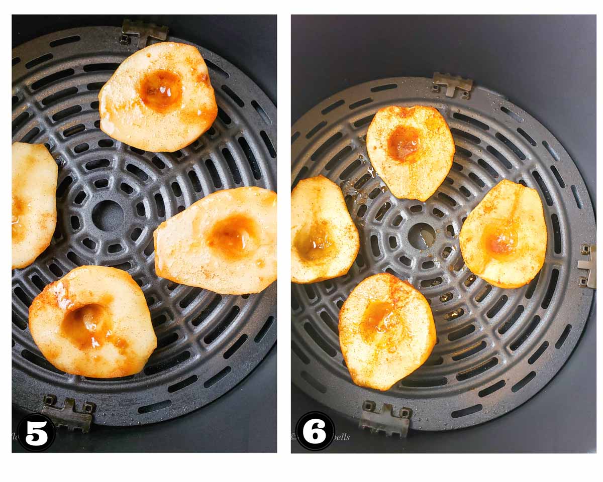 images of air frying pear