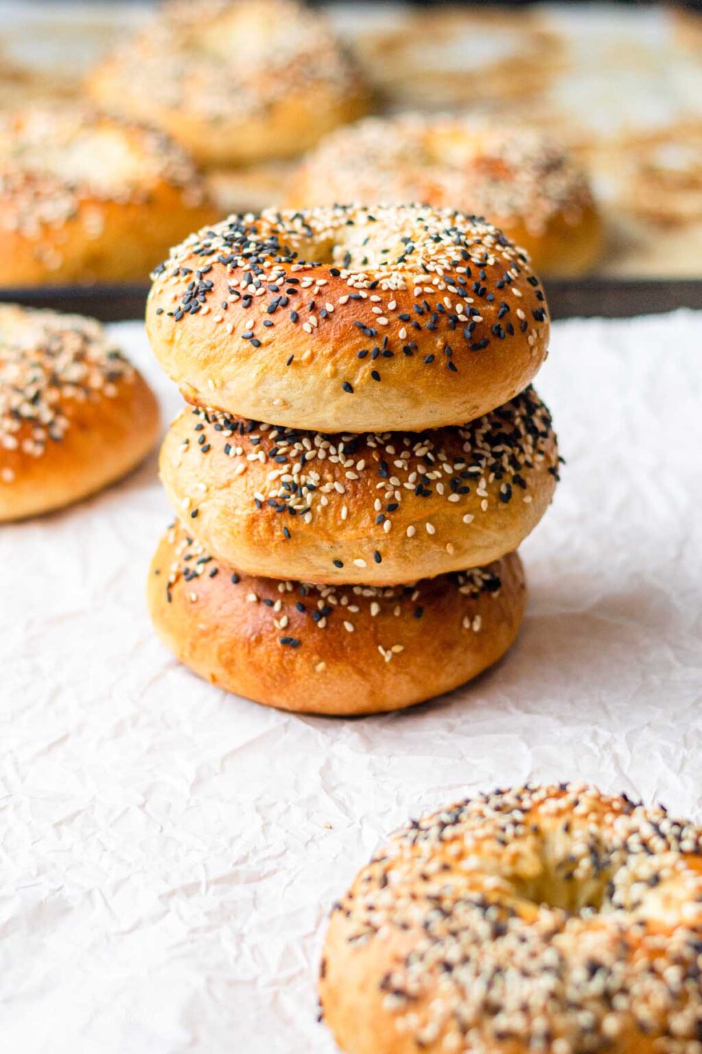 Sesame Seed Bagels Vegan Bagel Recipe The Flavor Bells