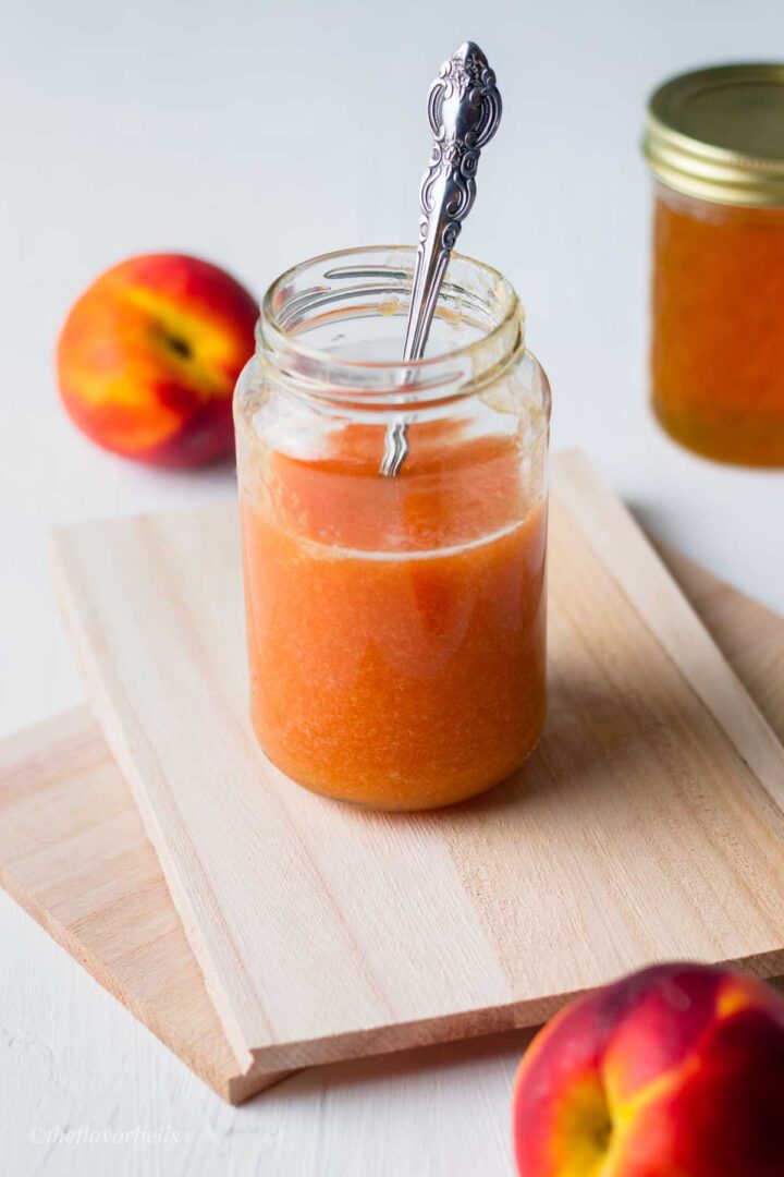 Peach Syrup for Tea and Drinks The Flavor Bells