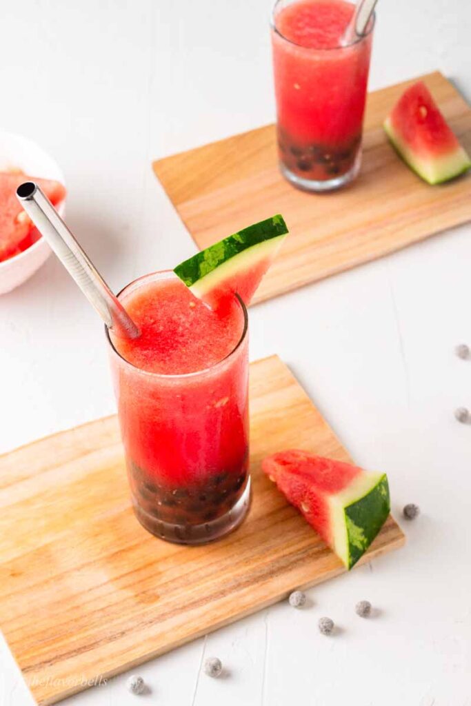 Watermelon Bubble Tea The Flavor Bells