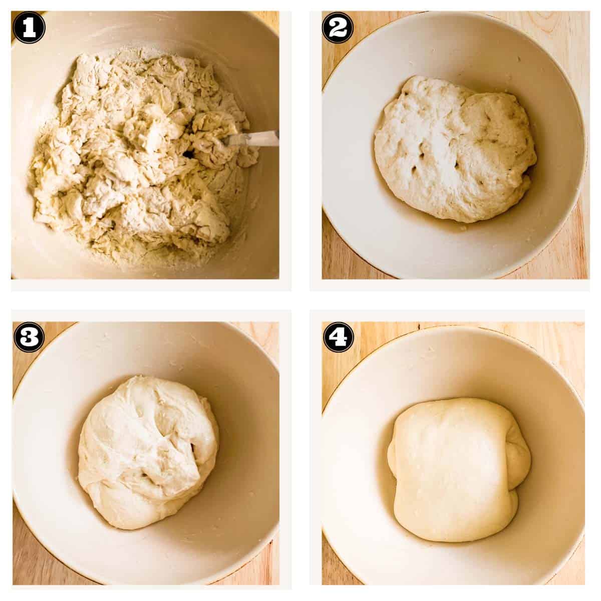 image showing making dough of the sourdough focaccia