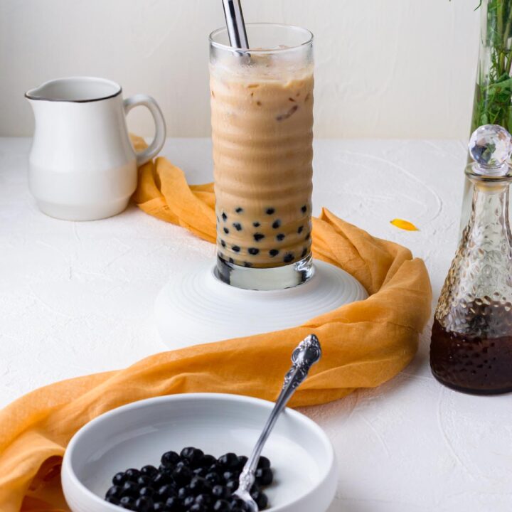 Boba Coffee ( Iced Coffee With Boba) The Flavor Bells