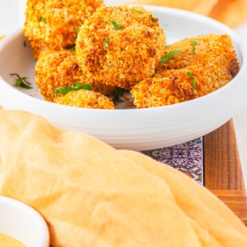 crispy and glorious looking air fryer tofu nuggets