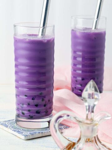 purple yam paste used to flavor the boba tea