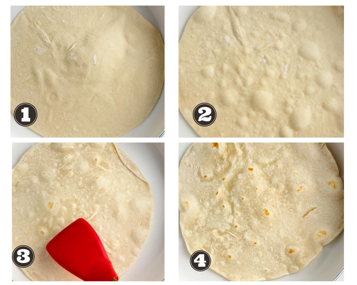 images showing cooking discard tortillas